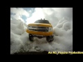 my custom made Axial Scx-10 6x6 Silverado RC in the snow