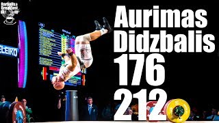 Aurimas Didzbalis 94Kg Lithuania 176Kg 212Kg Clean And Jerk - 2017 Weightlifting Worlds