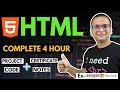 🚀 🔥 HTML Complete Course (2024) for Beginners | Projects | Notes | Github | Certification