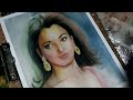 how to paint a girl in watercolor | Painting portrait of girls | time lapse