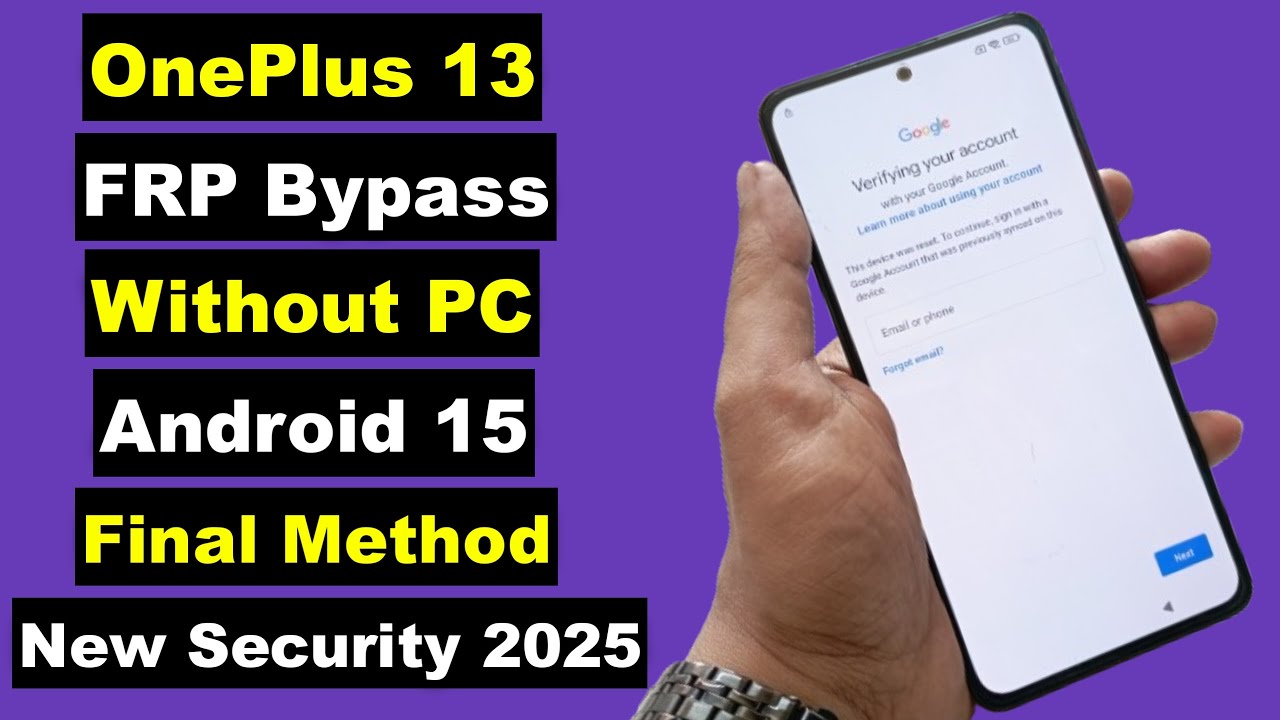 OnePlus 13 FRP Bypass Android 15 Without PC | OnePlus 13 OnePlus 13 FRP Bypass Android 15 Without PC | OnePlus 13