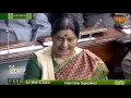 Smt. Sushma Swaraj on Lokpal Bill in Lok Sabha klip izle