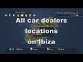 Test Drive Unlimited 2 - All Ibiza Car Dealers Loc