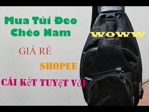 Review Túi Đeo chéo Da Nam Mua Trên Shopee Giá Cực Rẻ