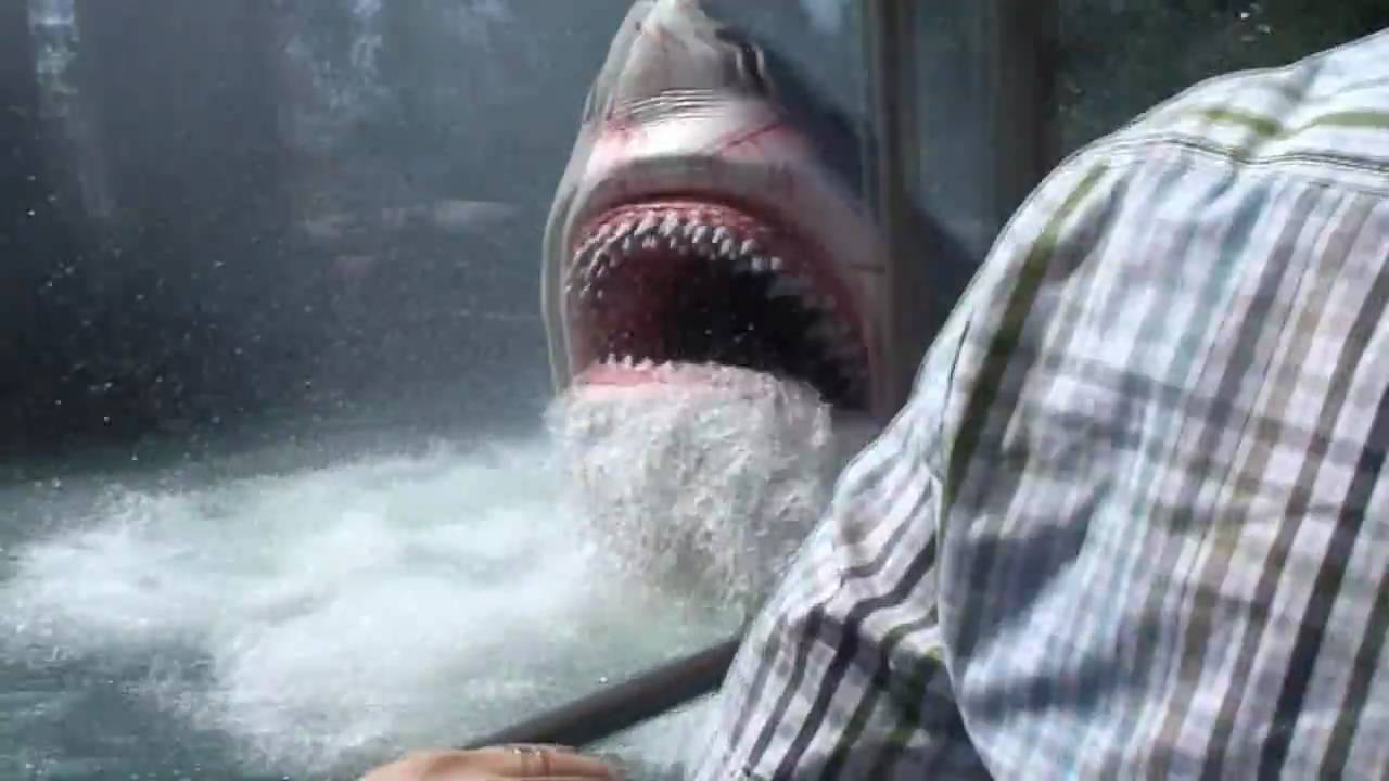JAWS Full Ride in HD - Theme Park - Orlando - Funny - YouTube