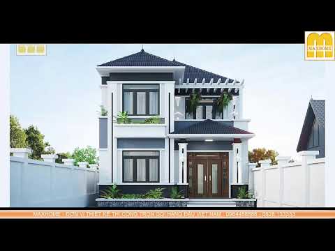 MẪU NHÀ 2 TẦNG MÁI NHẬT ĐẸP LUNG LINH