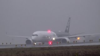 Amazing Spool Up Airbus A350 Xwb Take-Off In Paris Cdg For The First Time