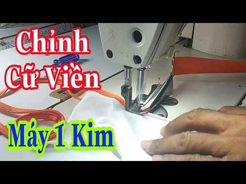 Hướng dẫn Gắn Cữ Viền Máy 1Kim,Chỉnh Cữ viền Máy May