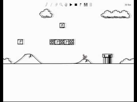 Line Rider Super Mario Bros. 1-1