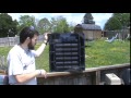 How to build a portable solar air heater with built in solar panel powered fan