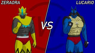 Zeraora Vs Lucario