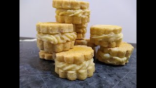 Alfajores de avellana y café