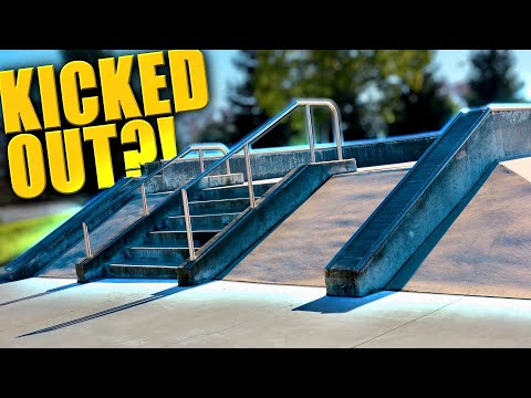 WE GOT KICKED OUT OF A SKATEPARK?!