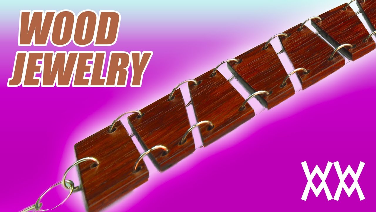 Wood bracelet and earrings. Make your own fashion accessories