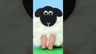 Cotton Ball Sheep Craft 🐑