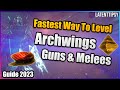 Warframe Fastest Way to level Archwing, Guns & Melees (Free Affinity Blessing) | 2023