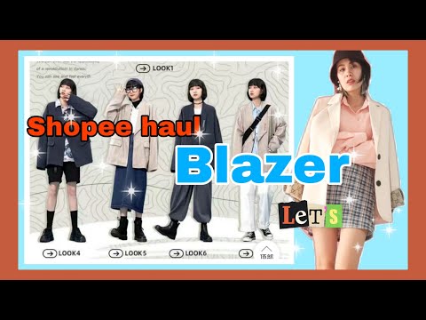 Shopee Haul áo BLAZER Chất Lượng, Quý Phái, Sang Chảnh mê li siêu siêu RẺ | O.Khuym