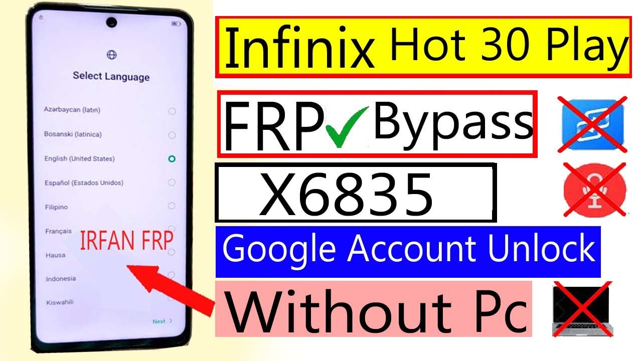 Infinix Hot 30 Play Frp Bypass Infinix X6835 FRP BYPASS Infinix Hot 30 Play Frp Bypass Infinix X6835 FRP BYPASS