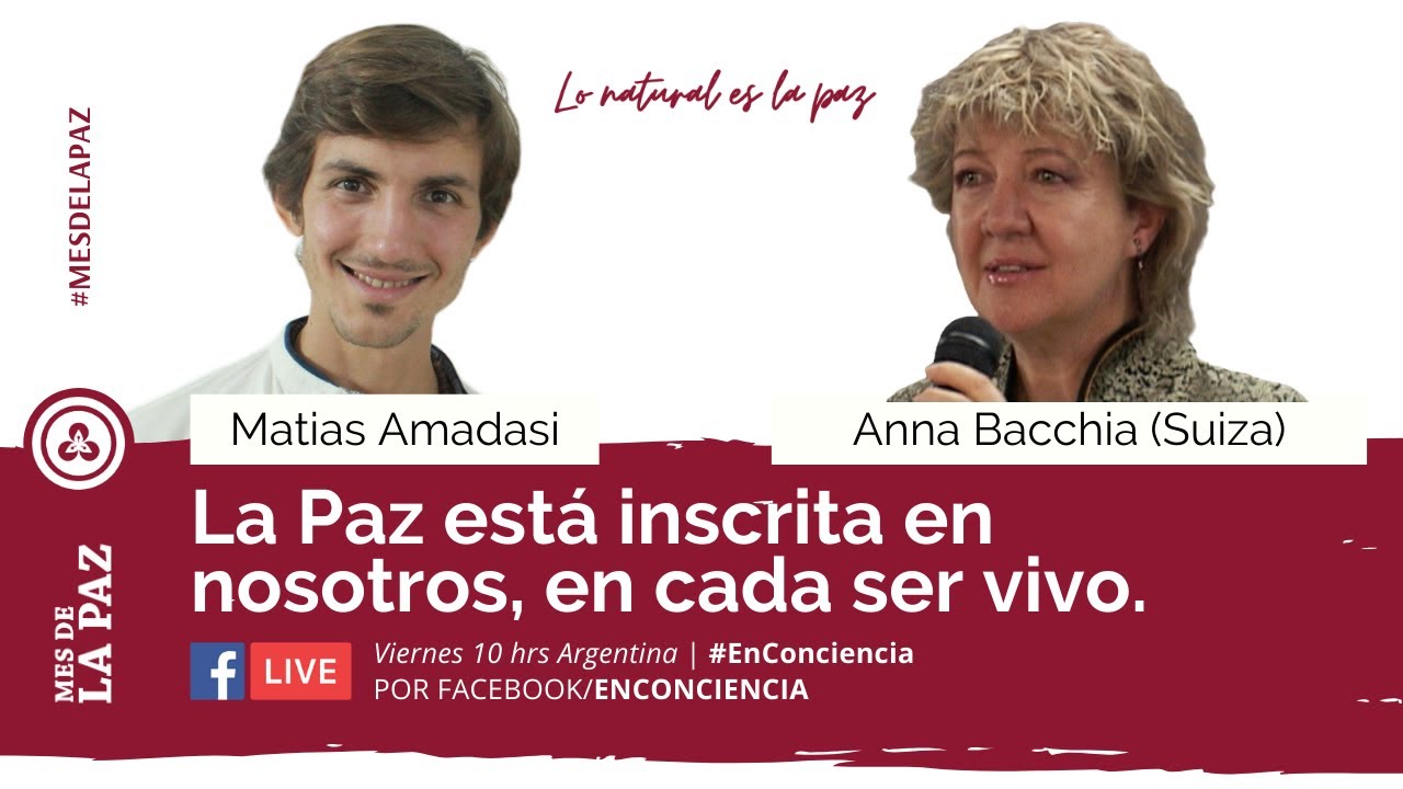 La Paz está inscrita en cada ser vivo por Anna Bacchia (Suiza) | #MESDELAPAZ