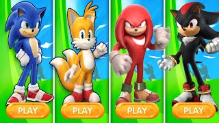 Sonic Dash - Movie Sonic Vs Movie Tails Vs Movie Knuckles Vs Movie Shadow Vs All Boss Zazz Egman