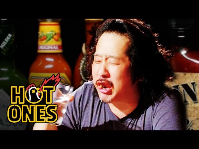 Bobby Lee Has an Accident Eating Spicy Wings -