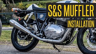 @S&S Cycle, Inc slip-on Installation on @Royal Enfield Continental GT 650