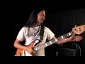 Uriah Duffy shows off the BG250 combo bass amp