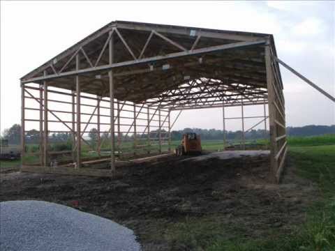 Pole Barn Built in 5 Days - YouTube