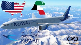 Infinite Flight New York Jfk To Kuwait Kwi Kuwait Airlines Boeing 777-300Er
