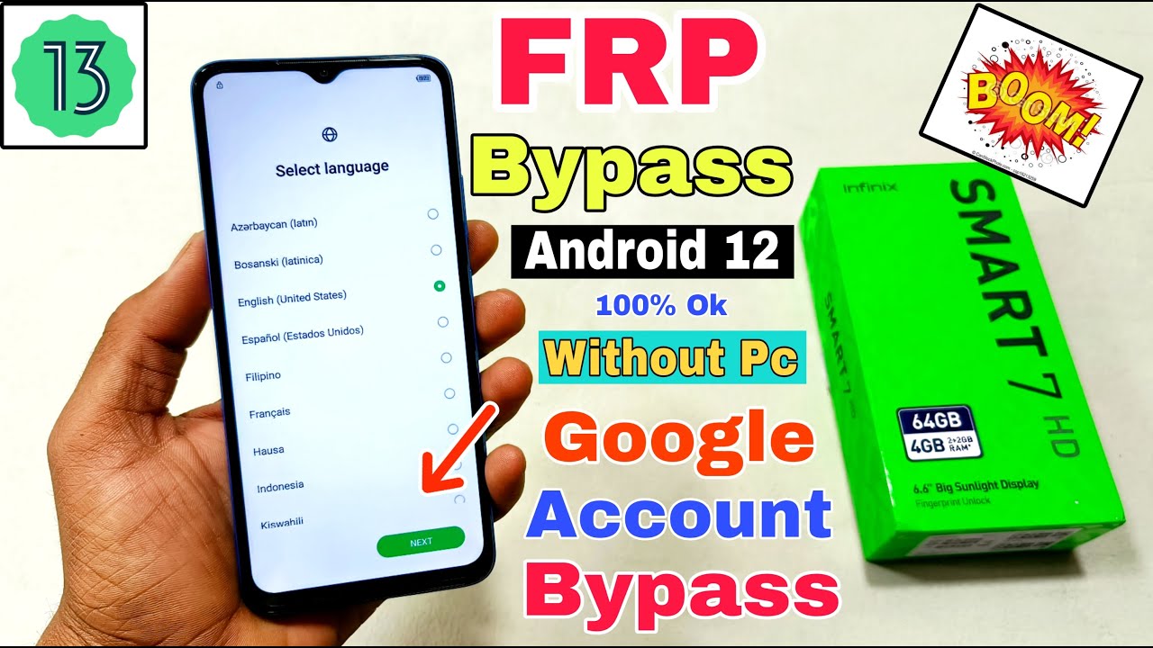 Infinix Smart 7 HD FRP Bypass Android 12 | Infinix Infinix Smart 7 HD FRP Bypass Android 12 | Infinix