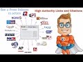 How to get powerful Backlinks and Citations - Press Release Example