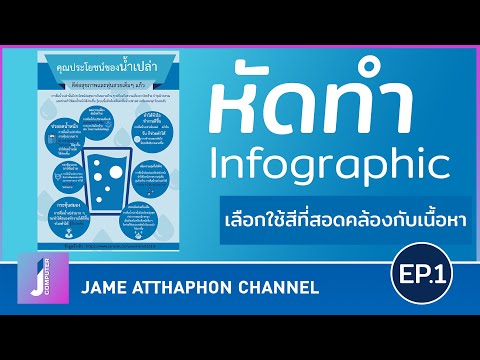 หัดทำ Infographic ด้วย Photoshop EP.1 เลือกใช้สีที่สอดคล้องกับเนื้อหา