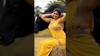 Desi Queen In Yellow Saree Village Beauty Look Indian Culture Vibes