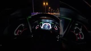 #honda #civic #rs Gece Story [Müziksiz - Yol sesli]