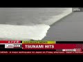 MEGA TSUNAMI JAPAN 3/11 --- AERIAL VIEW OF THE COMING OCEAN WAVES
