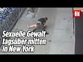 Überfall auf Frau: NYPD sucht mit Überwachungsvideo nach widerlichem Po-Grapscher | New York