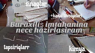 İmtahana Hazirliq Günləri9 Sinif Dərs Rutinimsinaqlar,K Tövsiyələri,Kimya Nece Öyrənirəm