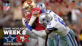 Dallas Cowboys Vs. San Francisco 49Ers Game Highlights Nfl 2024 Season Week 8