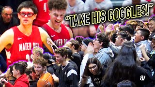 Take His Goggles Devin Askew Block To Four 3S In A Row Mater Dei Rival Game Vs Servite