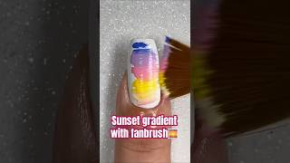 Sunset Gradient With Fanbrush Nailart Tutorial With Acrylic Paint