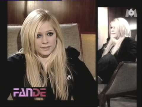 Interview of Avril Lavigne in 2005 on french TV