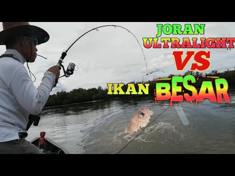 Sensasi STRIKE IKAN BESAR,PART 2,joran Ultraligt hampir patah,mancing mania terbaru strike kakap