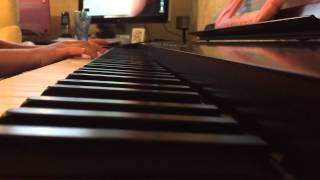 Santa Claus is coming to town played by ten year old piano student