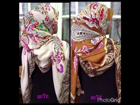 Youtube kerudung segi empat viscose