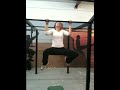 Robin gets her first kipping pull-up!