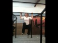 Robin gets her first kipping pull-up!