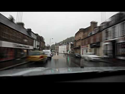 Scenic drive through Scottish weather to Campbeltown