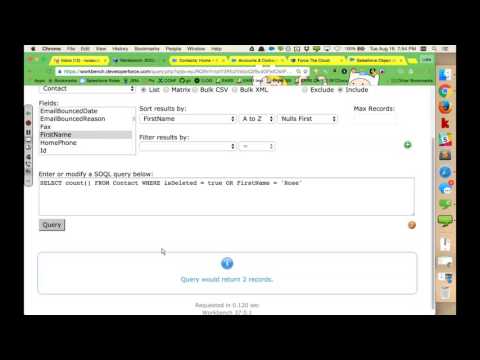 Apex Workshop Webinar 4: SOQL
