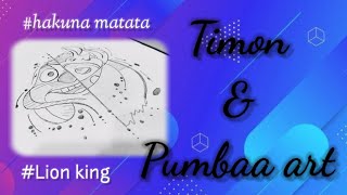 Lion King Timon And Pumbaa Art Hakuna Matata