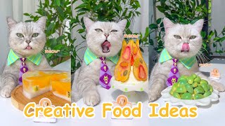 5 Creative Food Ideas By Chef Cat Changan Homemade Food Recipe Cute Cat Videos